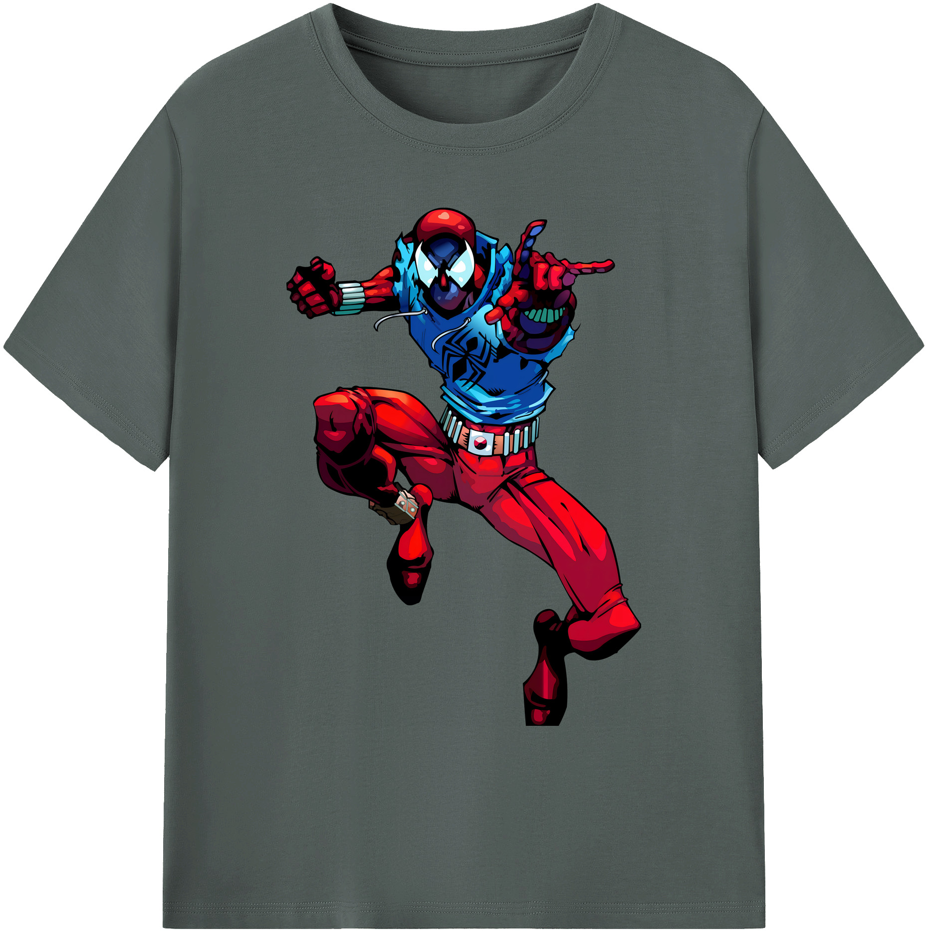 （画像用） Spider Man スパイダーマン 綿100％ メンズ半袖Tシャツ｜肌触りやわらか＆通気性